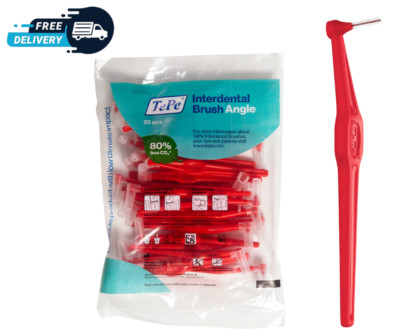 TePe Angle Interdentalbürsten - 0,5 mm rot - Größe 2 kleine Lücken (25er Pack)