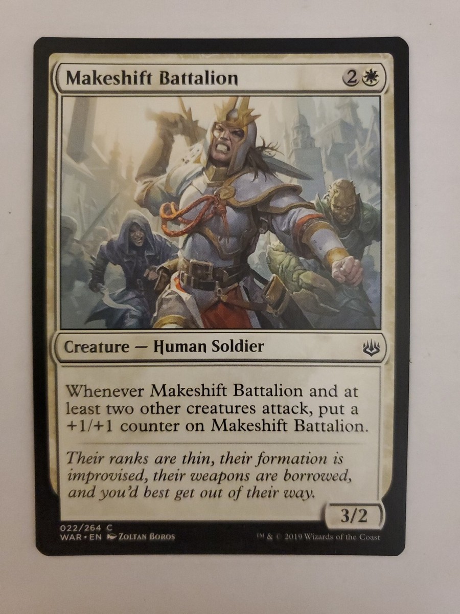 MTG Magic The Gathering Card Makeshift Battalion Creature Human Soldier White | eBay MTG Magic The Gathering Card Makeshift Battalion Creature Human Soldier White | eBay