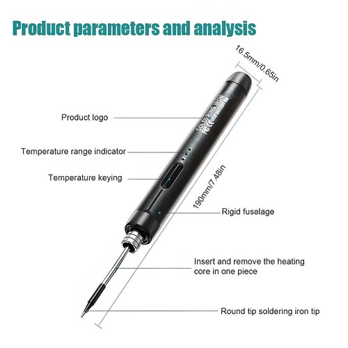 USB Portable Intelligent Soldering Iron Multifunctional Soldering Welding Pen - Picture 10 of 26