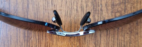 LOOK! Columbia City Vista 1001 Sunglasses Rimless Frames, Silver&Blk, Case NICE! - Picture 12 of 17