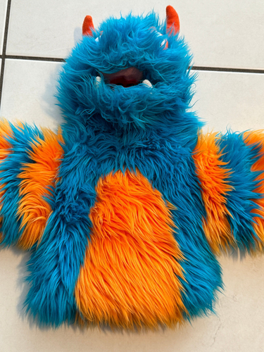 Folkmanis Handpuppe Blueper Monster Blau Groß - Bild 2 von 14