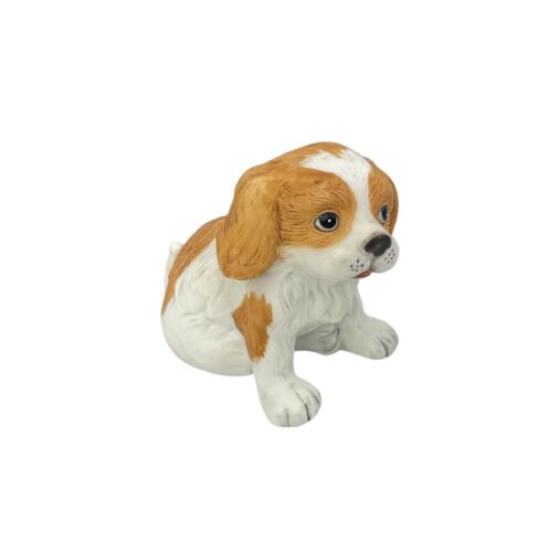 VTG Porcelain Sitting Puppy Dog Figurine Cocker Spaniel 1407 Homco 2.75" tall - Picture 1 of 9