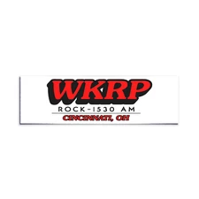 WKRP 1530 AM Cinncinati OHIO Bumper Sticker - Radio Vintage Style Vinyl 80s 90s