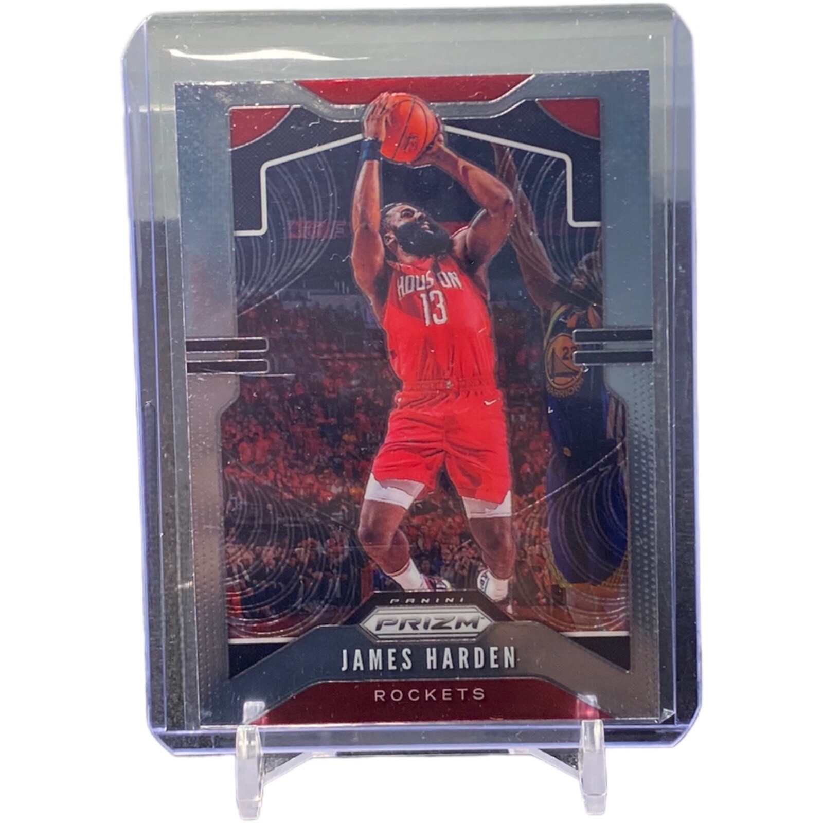 James Harden 2019-20 Panini Prizm Basketball Silver Prizm #107 W/ Top Loader