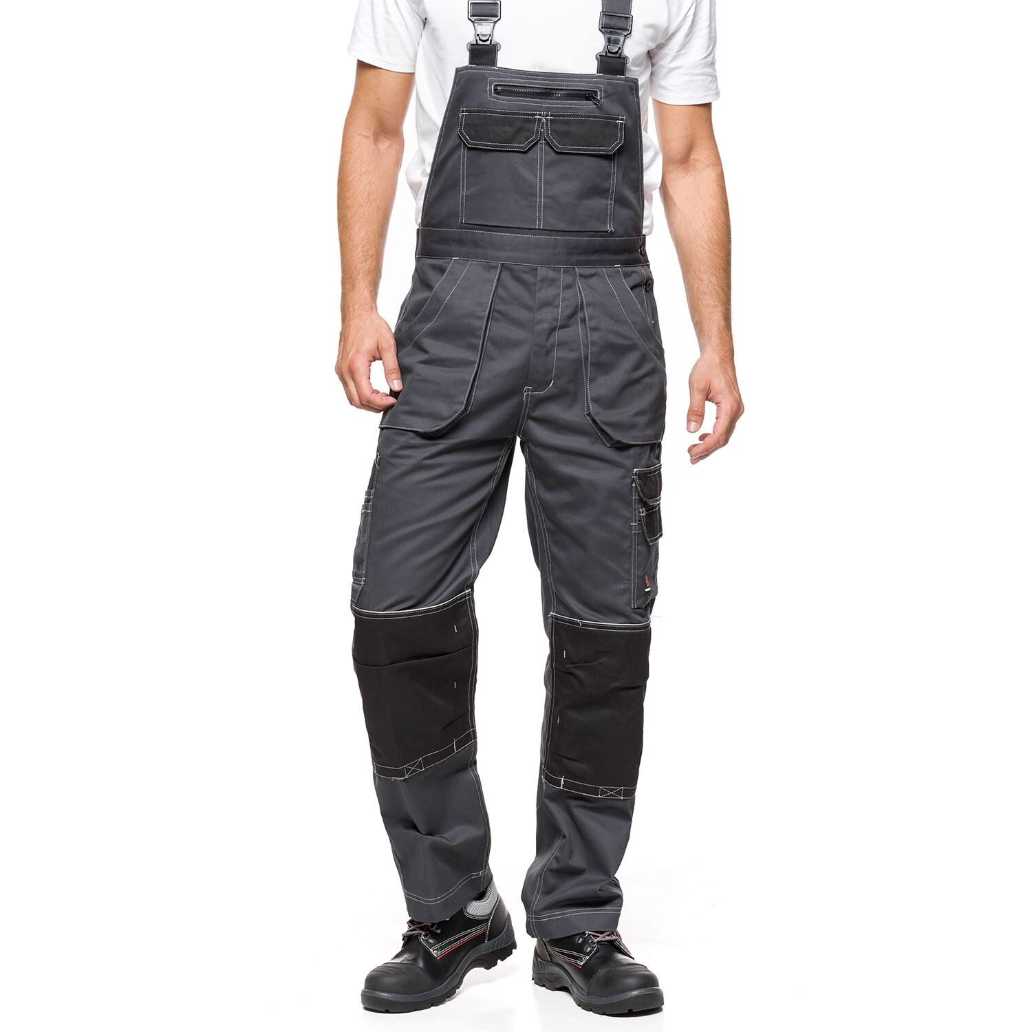 Salopette de travail Avacore HELIOS pantalon gris haut de gamme en taille 48