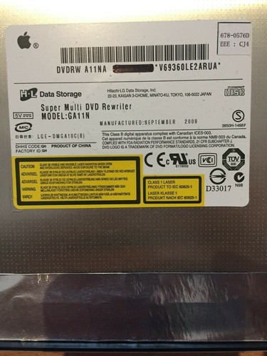 Superdrive óptico Apple iMac A1311 21,5" DVD-RW A11NA 678-0576D GA11N - Imagen 2 de 3