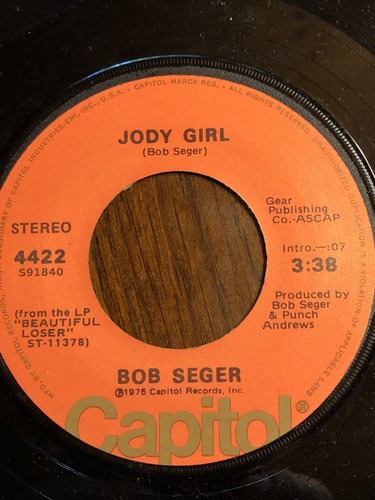 Bob Seger Mainstreet / Jody Girl 45 Capitol 1975 - Picture 4 of 4