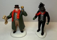 Dept 56 Heritage Village Town Crier & Chimney Sweep Set of 2 *NO LADDER*