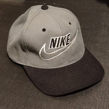 Rare Vtg Kee &amp; Ed Nike Adjustable Snapbackhat Cap Gray