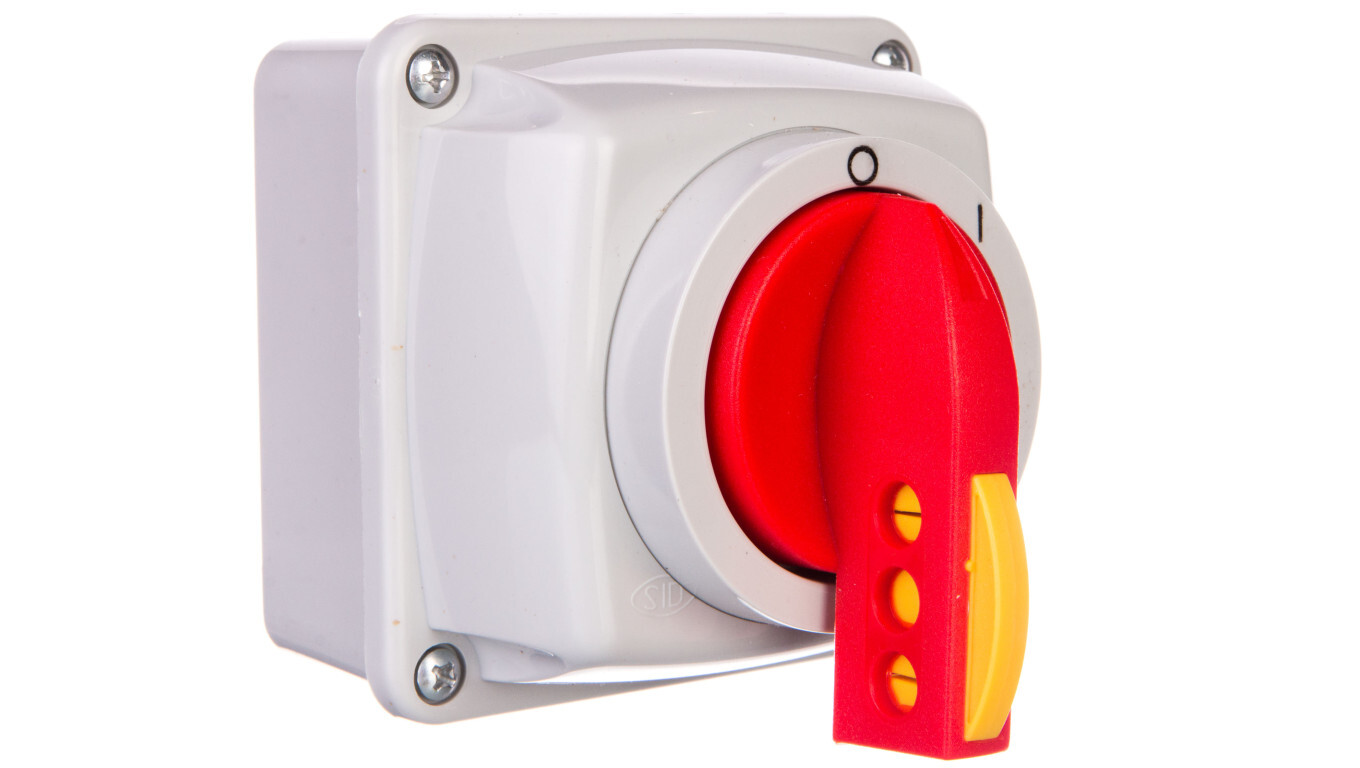 Cam switch 0-I 3P 16A in a padlock housing IP44 Arc E16-13/5 951614 /T2UK