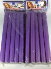 20 Hair Art Soft Flexible SUPER ROLLERS PURPLE 10 For Perming Setting
