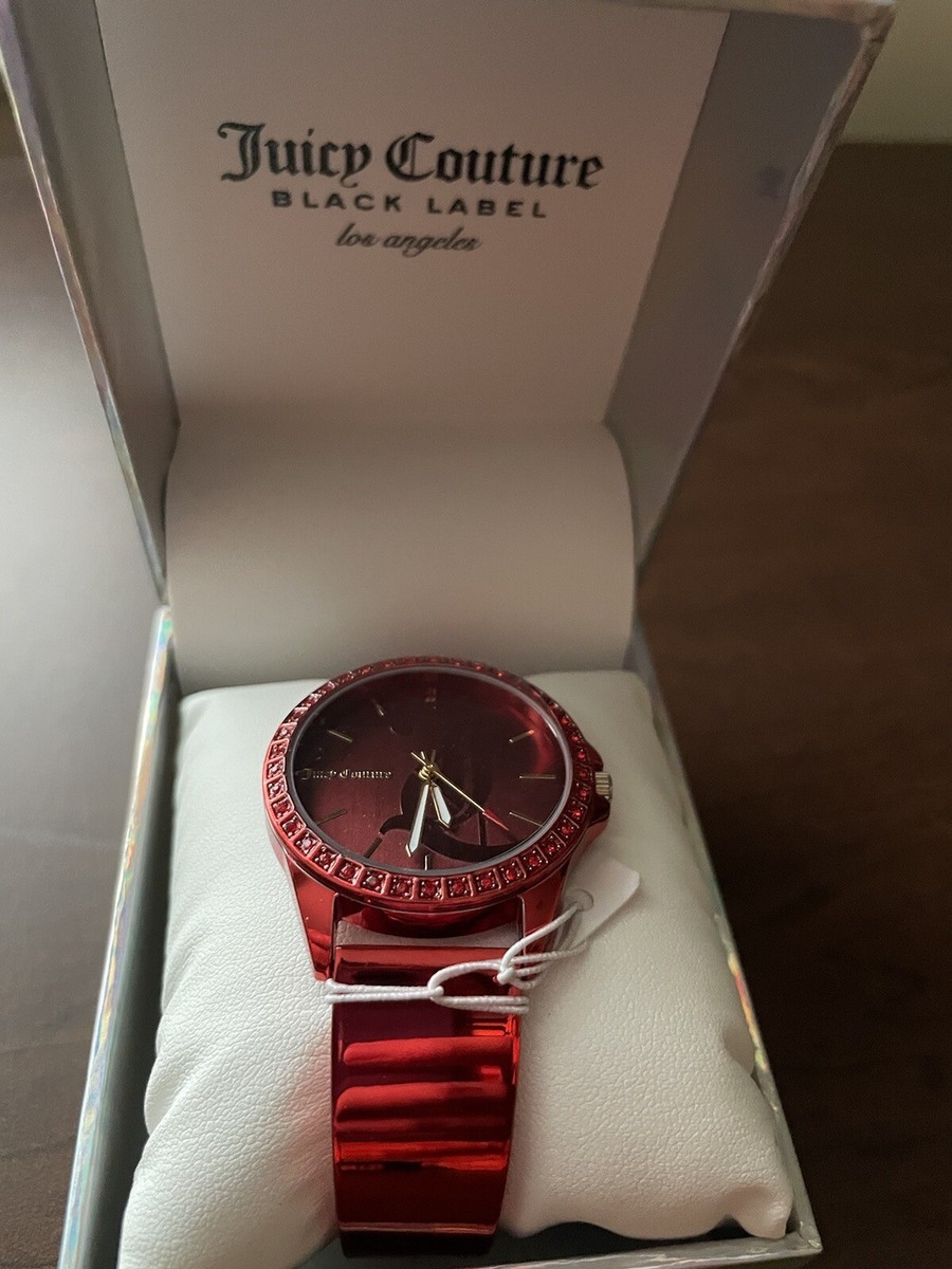Juicy Couture Black Label Red Stainless Quartz Watch New In  display picture 2