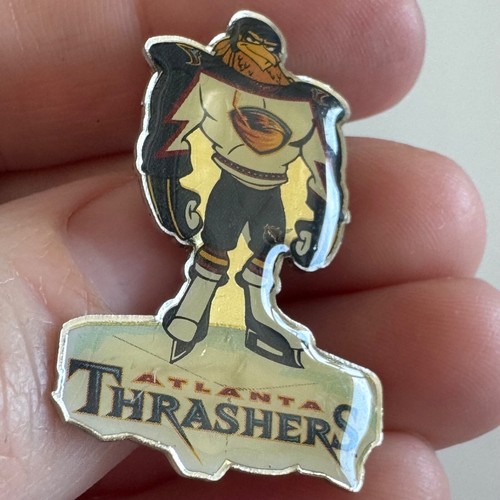 Atlanta Thrashers NHL Mascot on Skates Lapel Pin - Picture 2 of 3