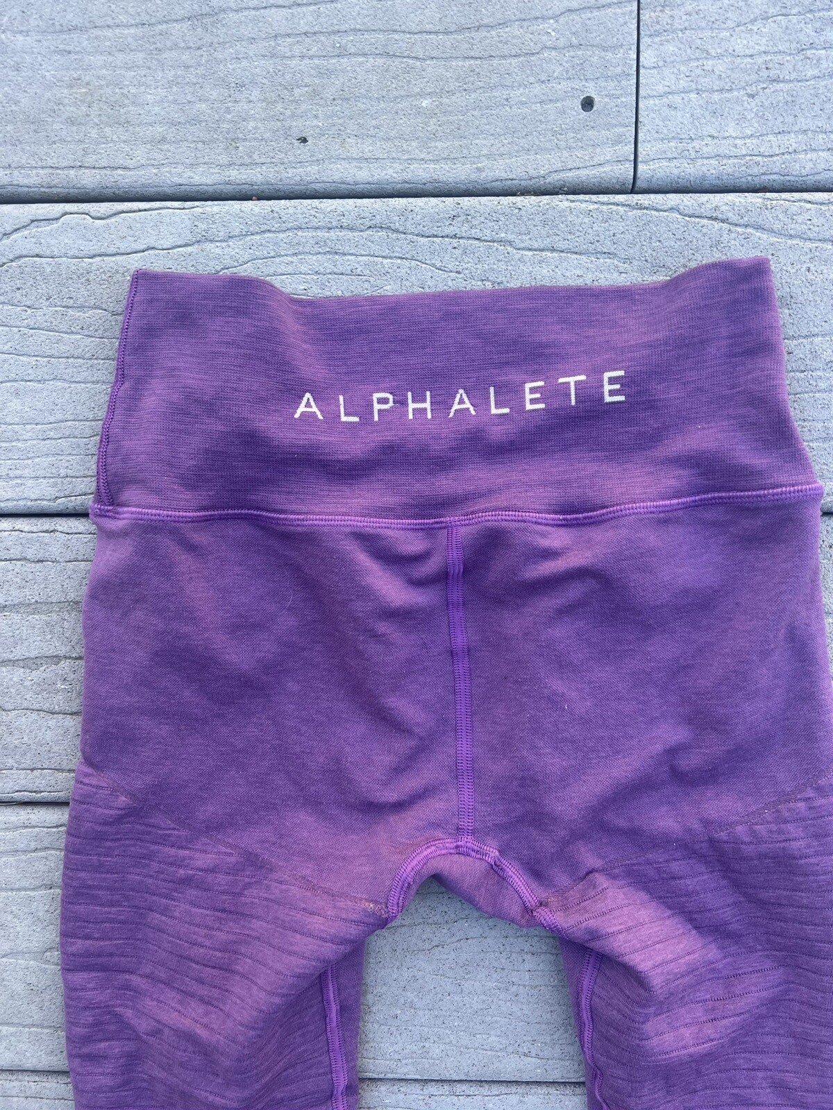 Alphalete Revival OG Purple Noir Moto Leggings Size S… Gem