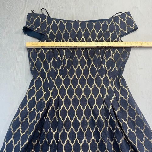 Vince Camuto Stretch Sheath Dress Size 14 Black Bateau Neck Sleeveless Back Zip - Picture 11 of 13
