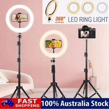 12" LED Selfie Ring Light with Tripod Stand and Phone Holder For Live Vlogging