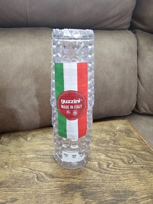 Set of 4 Guzzini Clear Bubble Tumblers Made in Italy