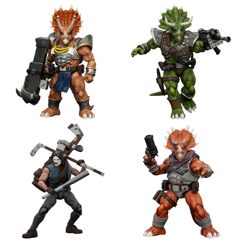 HiPlay JOYTOY 1/18 TMNT-Adjutant Zork / Triceraton / Casey Jones / Captain Zorax