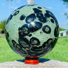 4.18LB Natural Kambaba jasper Tall Polished Crystal Sphere Healing Crystal