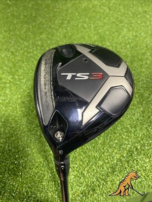 LH Titleist TS3 15* 3-Wood HZRDUS RDX Smoke 70g Stiff Flex