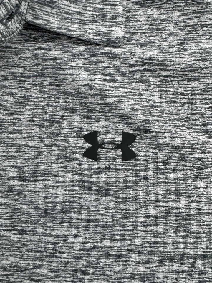 Under Armour Golf HeatGear Mens LG Gray Heather Performance Polo Shirt Loose Fit - Image 3 of 4