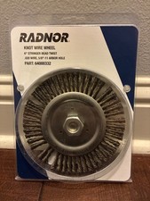 NEW Radnor Knot Wire Wheel 6" 0.20 wire 5/8" 11 arbor hole Part # 64000332