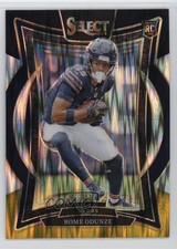 2024 Panini Select Concourse Black & Gold Shock Prizm Rome Odunze #3 1d40