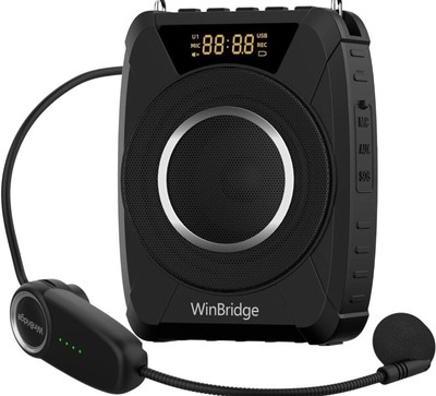 Bluetooth 5.0 Voice Amplifier with Wireless Mic Headset, Waterproof Personal