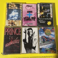 Lot of 6 Prince Pop Soul R B Funk cassette tapes Little red corvette single