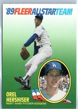 1989 Fleer - All Star Team Orel Hershiser #7