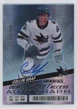 2024 Upper Deck Credentials Debut Ticket Access /199 Collin Graf #145 Auto 12ll