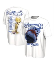 NIKE NBA OKC THUNDER BASKETBALL OKLAHOMA NWT CHAMPIONSHIP PARADE T SHIRT LARGE