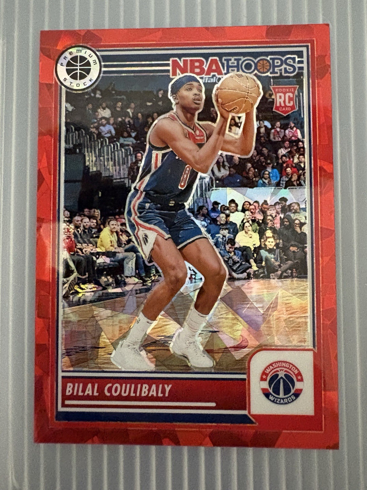2023-24 Panini Nba Hoops Premium Stock - Bilal Coulibaly #175 Red Ice Prizm /99
