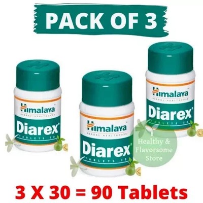 3X DIAREX Himalaya 30 Tabs Each With Long Expiry & Free Shipping