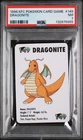 1998 KFC POKEMON CARD GAME #149 DRAGONITE PSA 7