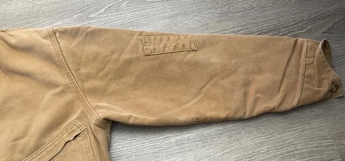 Vintage Carhartt Coveralls Insulated Mens Size 42R Regular Tan USA Carpenter image 8