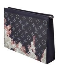 Louis Vuitton Pochette Voyage MM Monogram Ink Blue Coating Limited Edition