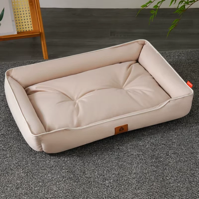 All-Season Waterproof Dog Bed with Plush PP Cotton Filling