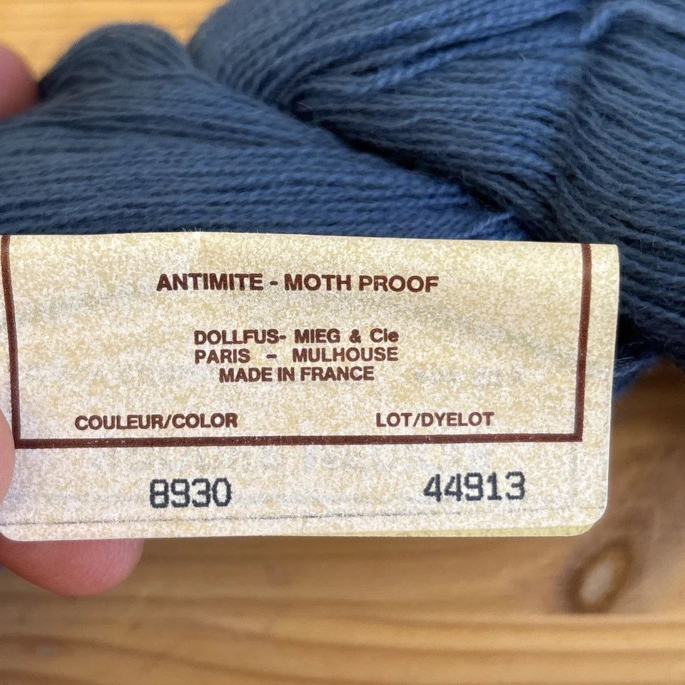 3 HKS DMC BRODER MEDICIS VIRGIN WOOL THREADS: 7798 Blue, 8930 Blue, 8618 Gray - Image 3 of 4