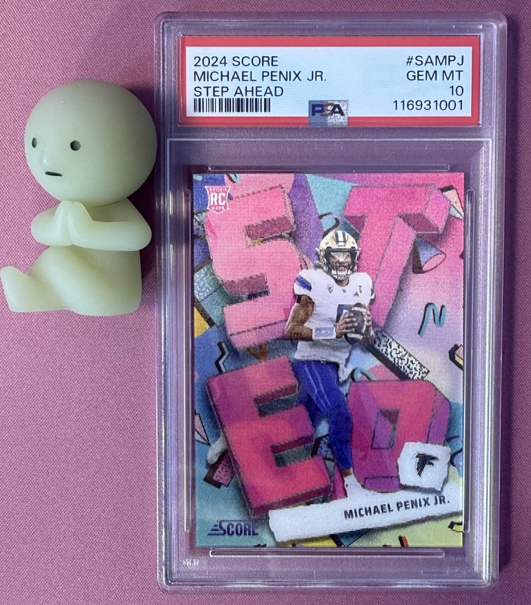 2024 Score Step Ahead MICHAEL PENIX JR Lenticular Case Hit PSA 10 🍆
