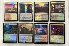 Magic: The Gathering Teenage Mutant Ninja Turtles 8 Card Lot - Land Foil 183-190