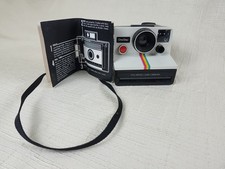 Vintage Polaroid One Step Land Camera Rainbow Stripe, Original Manual, UNTESTED