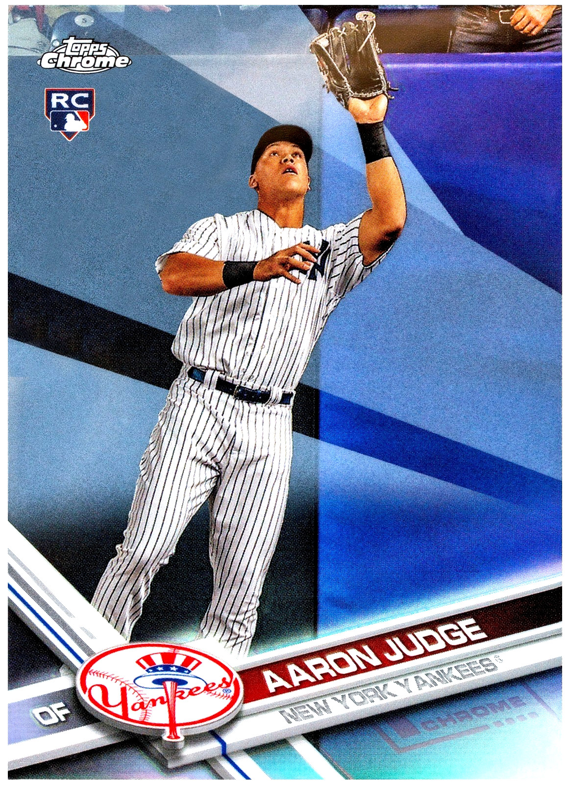 Aaron Judge 2017 Topps Chrome Refractor #169 RC! Catching!