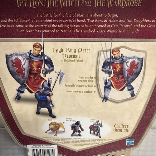 Chronicles Of Narnia Lion Witch & Wardrobe King Peter Figure NIP ERROR NO SWORD - Picture 8 of 11