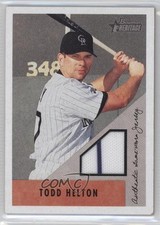 2002 Bowman Heritage Relics Todd Helton #BH-TH HOF 3w0