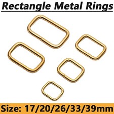 Rectangle Metal Loops Rings Webbing Non-Welded Durable Fasteners Buckles DIY