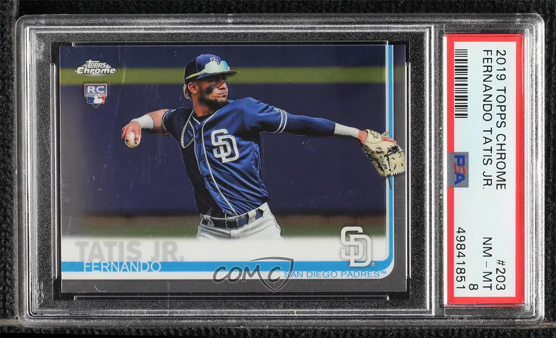 2019 Topps Chrome Fernando Tatis Jr #203 PSA 8 0y8e