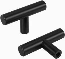 Homdiy Black Cabinet Knobs 30Pack Single Hole Drawer Knobs Black Kitchen Drawer