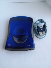 iomega USB Powered Zip Drive Model: Zip100 - With Cable Works Blue Translucent
