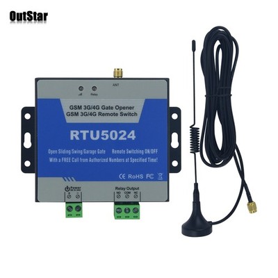 RTU5024 (4G) Cellphone GSM 4G Remote Switch Gate Opener Access Controller #sz